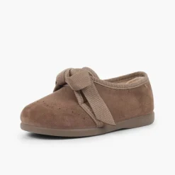 Menina Pisamonas Sapatos Crianca Tipo Blucher Com Laco E Picotados