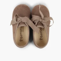 Menina Pisamonas Sapatos Crianca Tipo Blucher Com Laco E Picotados