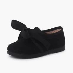Menina Pisamonas Sapatos Crianca Tipo Blucher Com Laco E Picotados