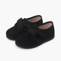 Menina Pisamonas Sapatos Crianca Tipo Blucher Com Laco E Picotados