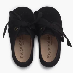 Menina Pisamonas Sapatos Crianca Tipo Blucher Com Laco E Picotados
