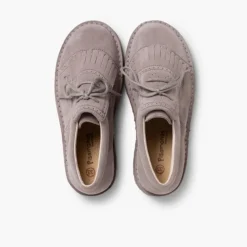 Menina Pisamonas Sapatos De Carneira Com Franjas