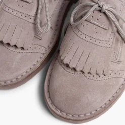 Menina Pisamonas Sapatos De Carneira Com Franjas