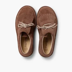 Menina Pisamonas Sapatos De Carneira Com Franjas