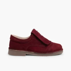 Menina Pisamonas Sapatos De Carneira Com Franjas