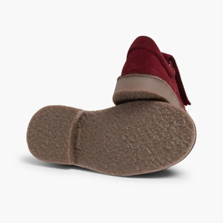 Menina Pisamonas Sapatos De Carneira Com Franjas