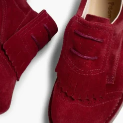 Menina Pisamonas Sapatos De Carneira Com Franjas