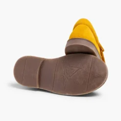 Menina Pisamonas Sapatos De Carneira Com Franjas