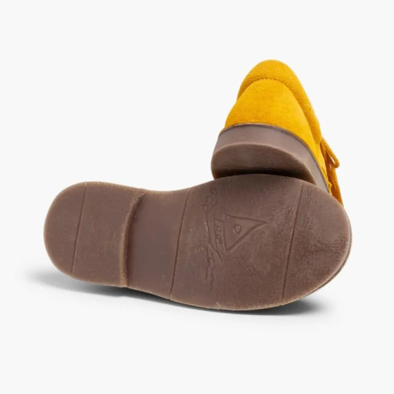 Menina Pisamonas Sapatos De Carneira Com Franjas