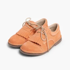 Menina Pisamonas Sapatos De Carneira Com Franjas
