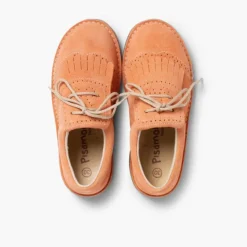 Menina Pisamonas Sapatos De Carneira Com Franjas