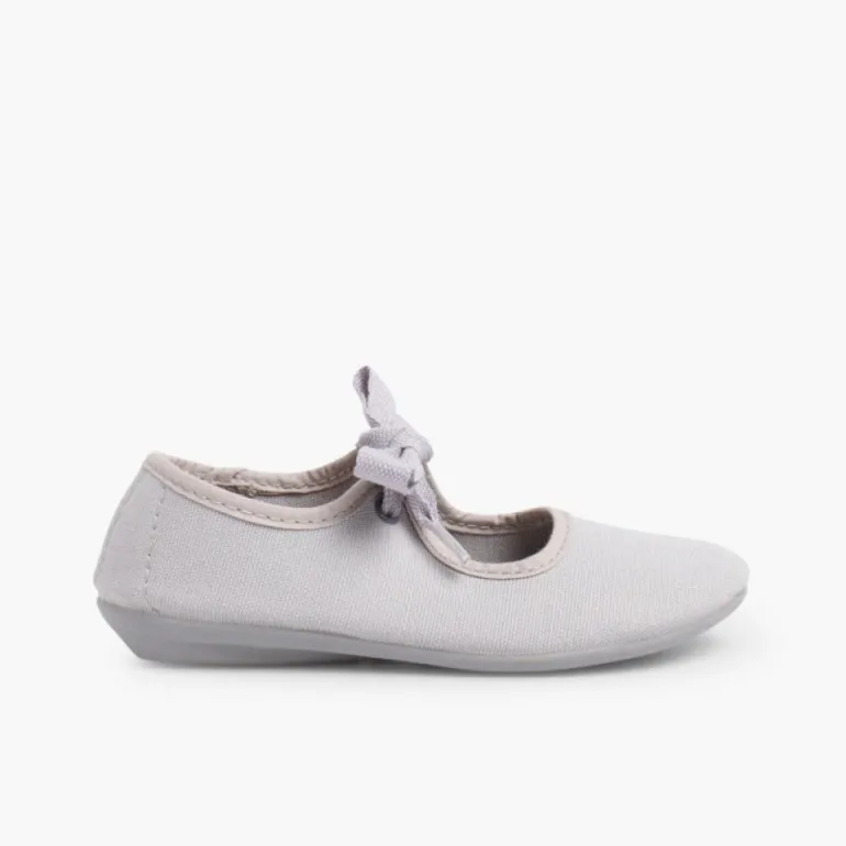Menina Pisamonas Sapatos De Tela Nortenas Com Laco