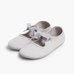 Menina Pisamonas Sapatos De Tela Nortenas Com Laco