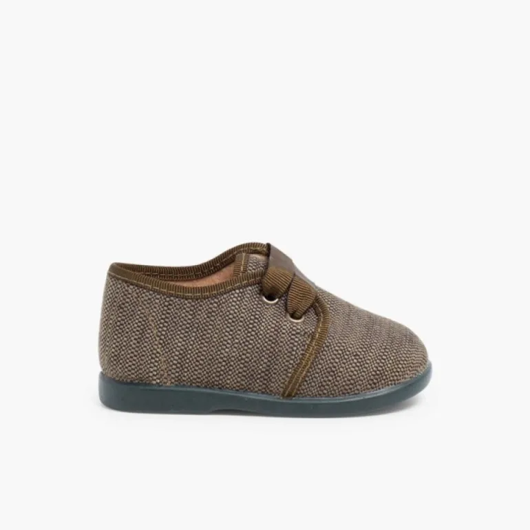 Menino Pisamonas Sapatos De Tela Tipo Blucher Menino