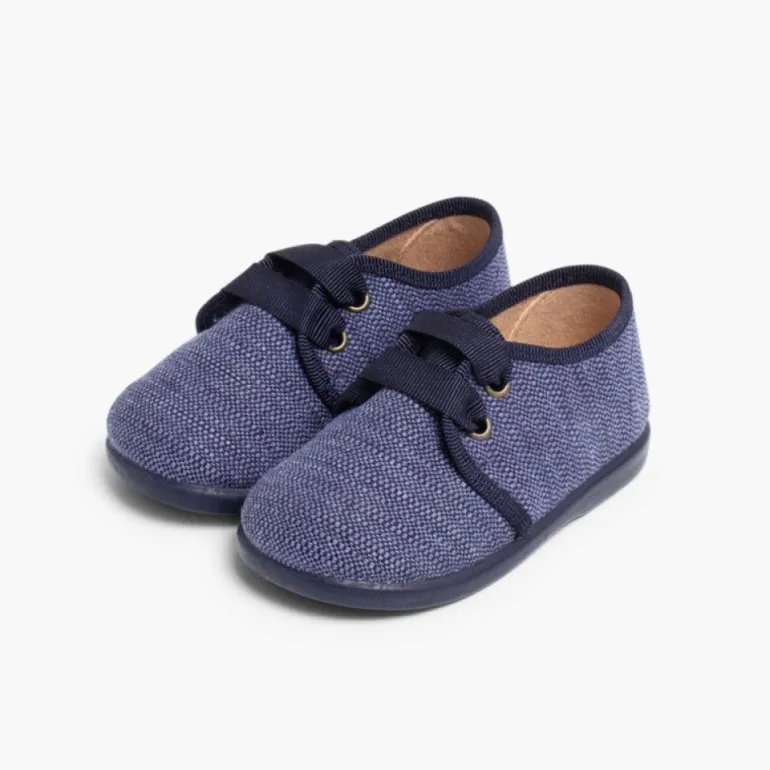 Menino Pisamonas Sapatos De Tela Tipo Blucher Menino