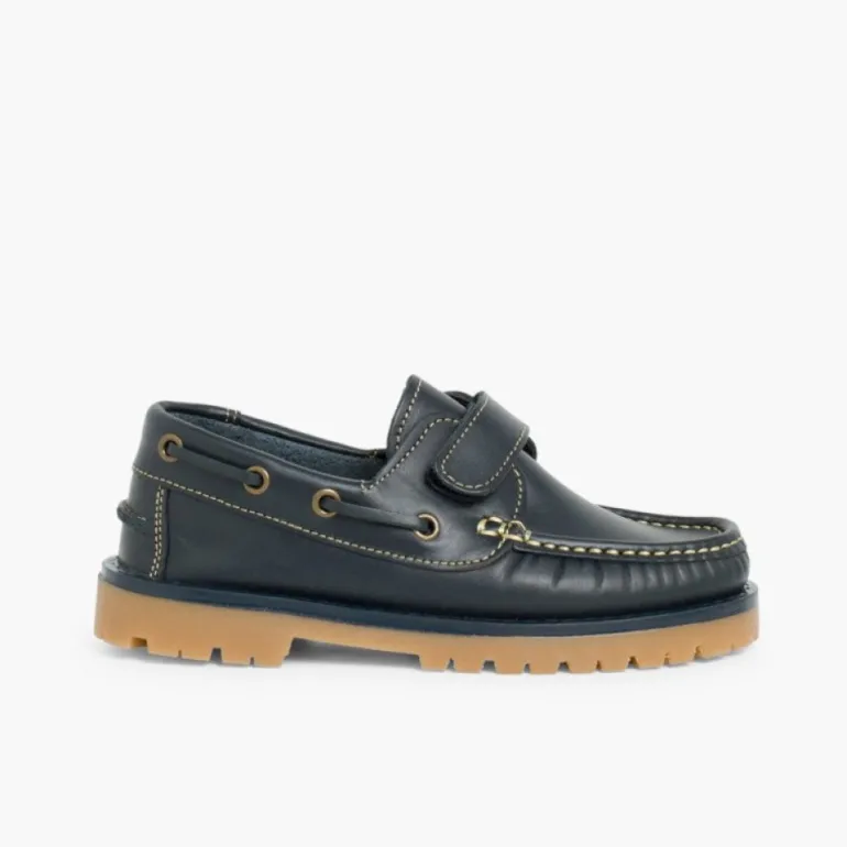 Menino Pisamonas Sapatos De Vela Com Tiras Aderentes