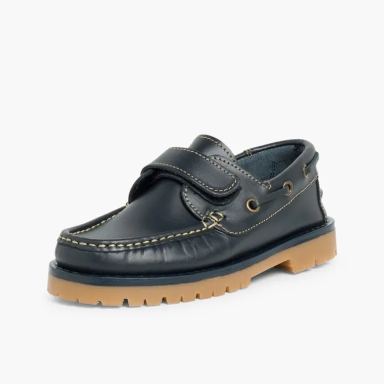 Menino Pisamonas Sapatos De Vela Com Tiras Aderentes