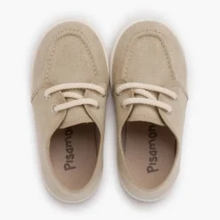 Menino Pisamonas Sapatos De Vela Lona Eco Sola Branca