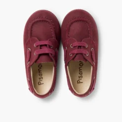 Menino Pisamonas Sapatos De Vela Lona Encerada Com Atacadores