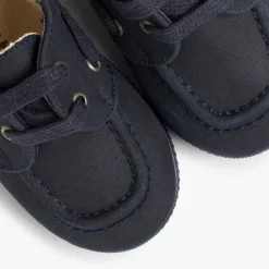 Menino Pisamonas Sapatos De Vela Lona Encerada Com Atacadores