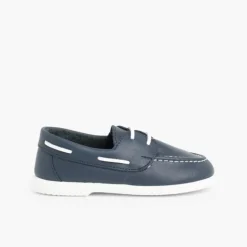 Menino Pisamonas Sapatos De Vela Pele Lavavel