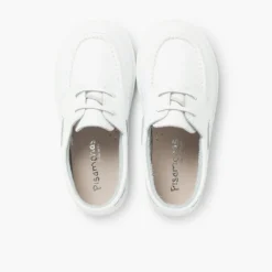 Menino Pisamonas Sapatos De Vela Pele Lavavel