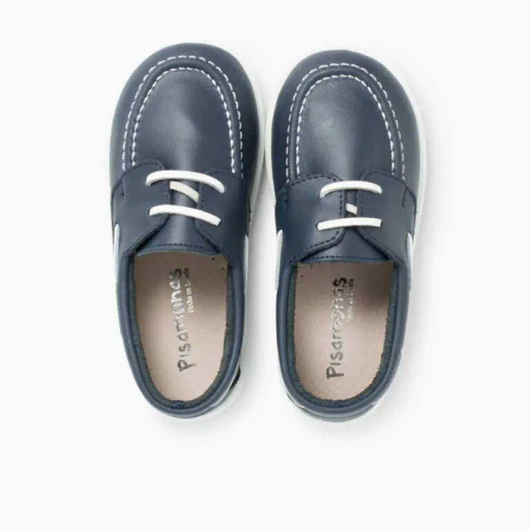 Menino Pisamonas Sapatos De Vela Pele Lavavel