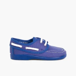 Menino Pisamonas Sapatos De Vela Tecido Com Atacadores