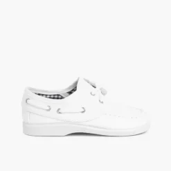 Menino Pisamonas Sapatos De Vela Tecido Com Atacadores