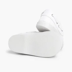 Menino Pisamonas Sapatos De Vela Tecido Com Atacadores