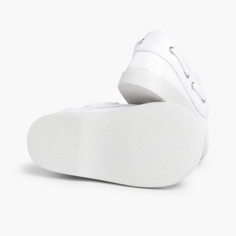 Menino Pisamonas Sapatos De Vela Tecido Com Atacadores
