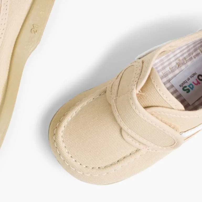 Menino Pisamonas Sapatos De Vela Tela Fecho Tiras Aderentes