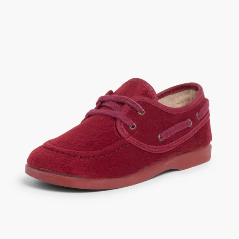 Menino Pisamonas Sapatos De Vela Tipo Camurca Com Atacadores