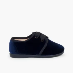 Menina Pisamonas Sapatos De Veludo Atacadores Gorgorao