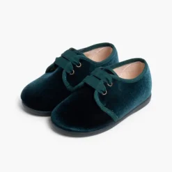 Menina Pisamonas Sapatos De Veludo Atacadores Gorgorao