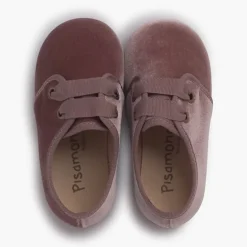 Menina Pisamonas Sapatos De Veludo Atacadores Gorgorao