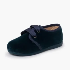 Menina Pisamonas Sapatos De Veludo Atacadores Gorgorao