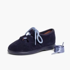 Menina Pisamonas Sapatos Estilo Inglês Criancas De Camurca