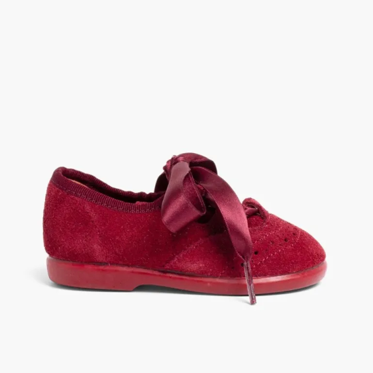 Menina Pisamonas Sapatos Estilo Inglês Criancas De Camurca