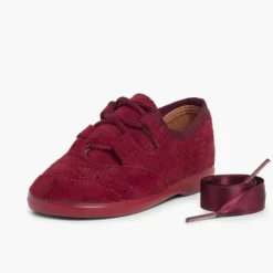 Menina Pisamonas Sapatos Estilo Inglês Criancas De Camurca