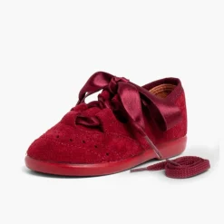 Menina Pisamonas Sapatos Estilo Inglês Criancas De Camurca