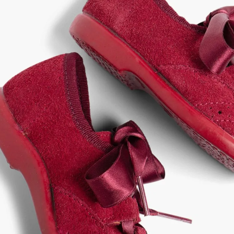 Menina Pisamonas Sapatos Estilo Inglês Criancas De Camurca