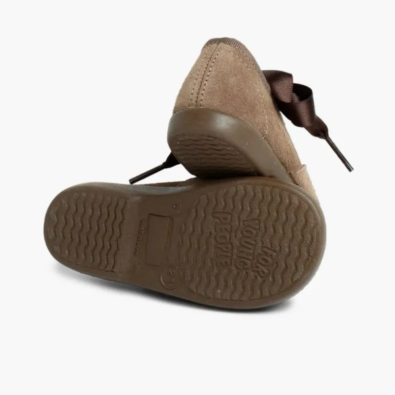 Menina Pisamonas Sapatos Estilo Inglês Criancas De Camurca