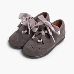 Menina Pisamonas Sapatos Estilo Inglês Criancas De Camurca