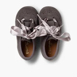 Menina Pisamonas Sapatos Estilo Inglês Criancas De Camurca