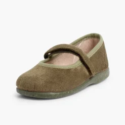 Menina Pisamonas Sapatos Merceditas Bamara Com Tiras Aderentes