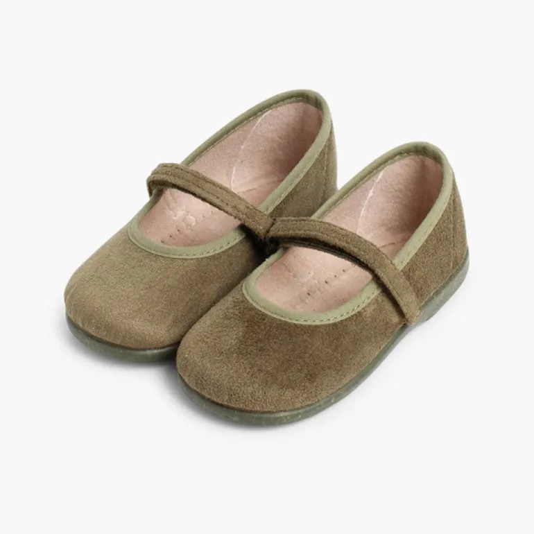 Menina Pisamonas Sapatos Merceditas Bamara Com Tiras Aderentes