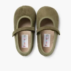 Menina Pisamonas Sapatos Merceditas Bamara Com Tiras Aderentes