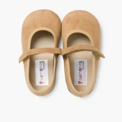 Menina Pisamonas Sapatos Merceditas Bamara Com Tiras Aderentes
