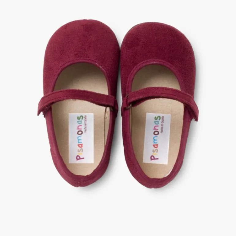 Menina Pisamonas Sapatos Merceditas Bamara Com Tiras Aderentes